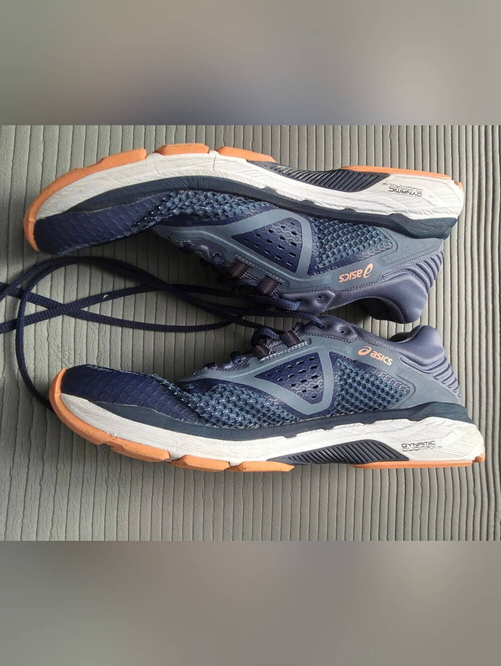 ASICS Women's Size 10.5 GT-2000 6 (T855N) Athletic Shoe Blue/Orange - Preowned
